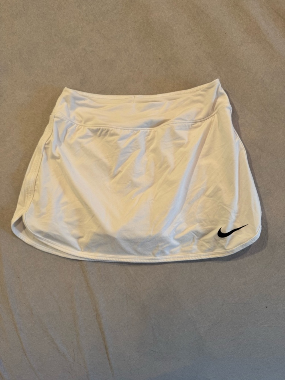 Nike Dri-FIT white Athletic Skort with Black Logo